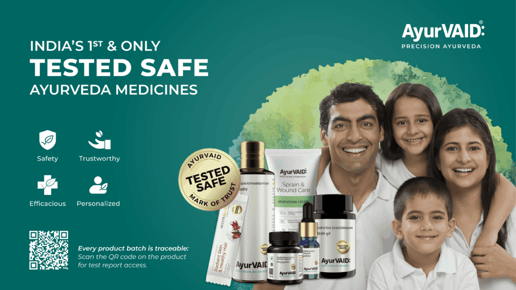 AyurVAID Tested Safe Medicines